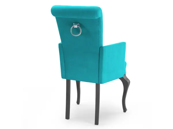 MERSO S61 krzesło pikowane guzikami z podłokietnikami